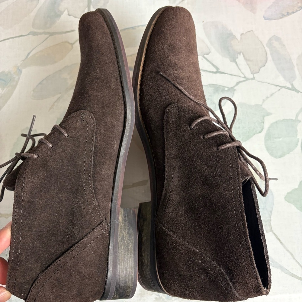 Mark Nason Los Angeles Men's Mulligan Boot Shoes Suede Chocolate Brown Size 7 - Picture 8 of 9